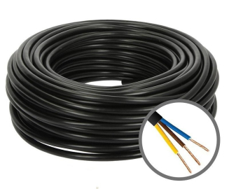 Kabl TEL H03VV-F (PP/L-Y) 3x0.75 crni