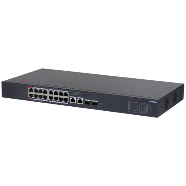 Dahua CS4220-16GT-240 Cloud upravljivi Layer 2 PoE 20-portni gigabitni switch sa 2 RJ45 uplink-a i 2 SFP uplink-a