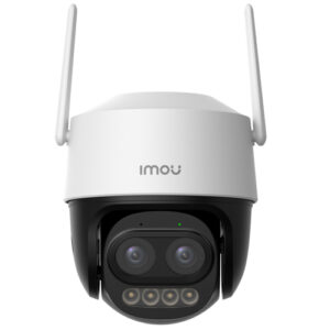 Imou IPC-S7DP-5M0WEZ IP WiFi 5MP+5MP Dual Lens PT IC kamera; Imou Cruiser Z; IC 50m + beli LED, 2.8mm + 12mm (telefoto), ImouSense; Mikrofon, Zvučnik, Sirena, MicroSD card slot, plastika, IP66