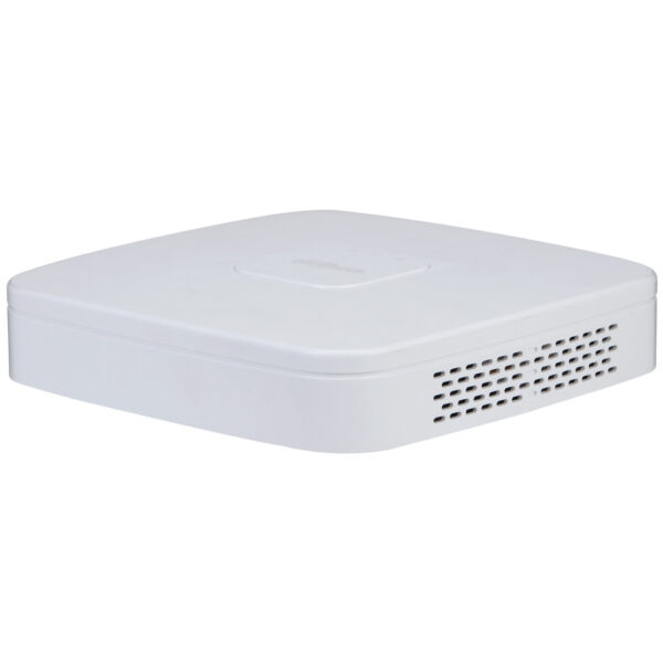 Dahua NVR4108-EI AI 8-kanalni NVR; WizSense serija; Plastično kućište; Do 16MP; Do 80Mbps; 1X SATA; AI zaštita perimetra, detekcija i prepoznavanje lica; SMD+