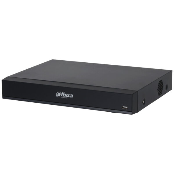 Dahua XVR7104HE-4K-I3 4+4 kanalni penta-brid, 60fps@4K, 80fps@6MP, 100fps@5MP/4K-N/4MP/3MP/4M-N/1080p/720p/960H/D1/CIF, metalno kućište, 4X audio ulaza/ 1 izlaz, 1X SATA, RS485, HDMI + VGA, network, 8 alarmnih ulaza/3 izlaza, WizSense analitika