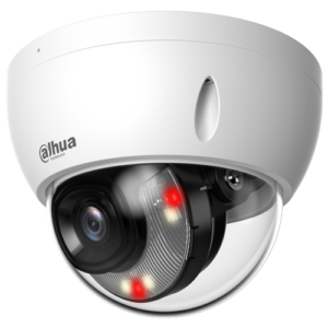 Dahua IPC-HDBW2449E-S-IL-0280B AI IP 4MP anti-vandal dome kamera sa hibridnim iluminatorima; WizSense serija; Starlight; SMD+; 2.8mm; IC 30m; Beli LE 30m; Mikrofon; Micro SD slot; IP67; IK10