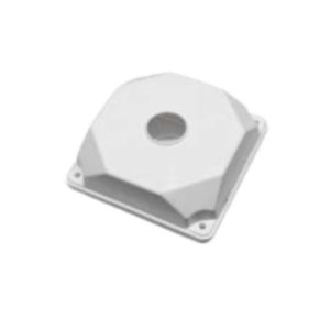 PVC dozna za kamere - sa poklopcem (mat, bela) 130x130x50.png