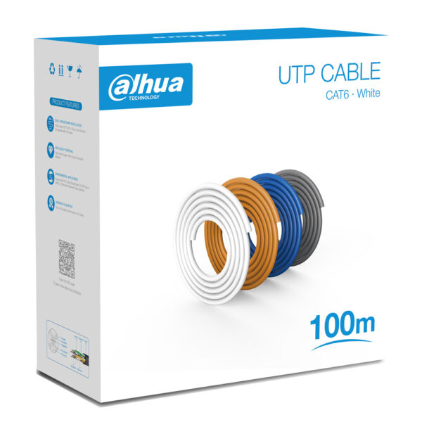 Dahua PFM920I-6UN-C-100 CAT6 UTP kabl, kartonsko pakovanje 100m, 24AWG, OFC